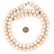 The Bead Chest Natural 12mm Wooden Beads in Cream for Jewelry Making – Round Loose Wood Spacer Beads I Approximately 35 Beads